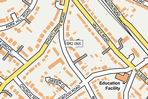 BR2 0NX map - OS OpenMap – Local (Ordnance Survey)