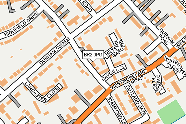 BR2 0PG map - OS OpenMap – Local (Ordnance Survey)