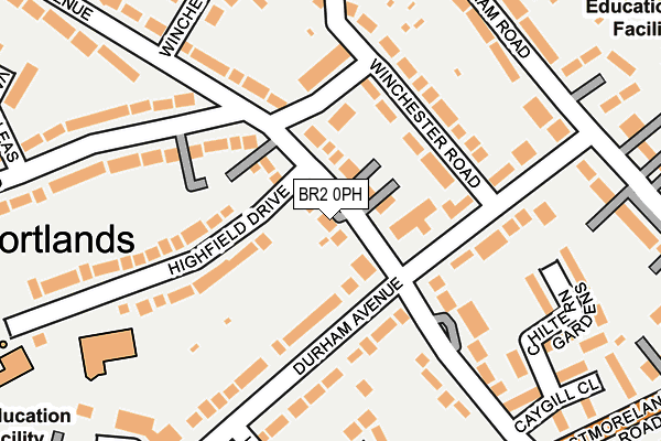 BR2 0PH map - OS OpenMap – Local (Ordnance Survey)