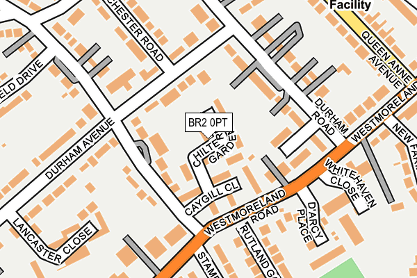 BR2 0PT map - OS OpenMap – Local (Ordnance Survey)