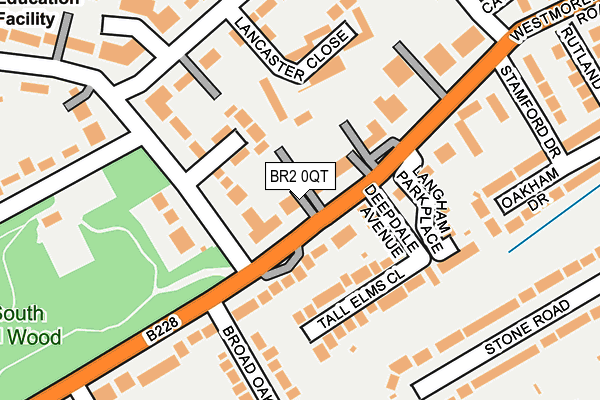 BR2 0QT map - OS OpenMap – Local (Ordnance Survey)
