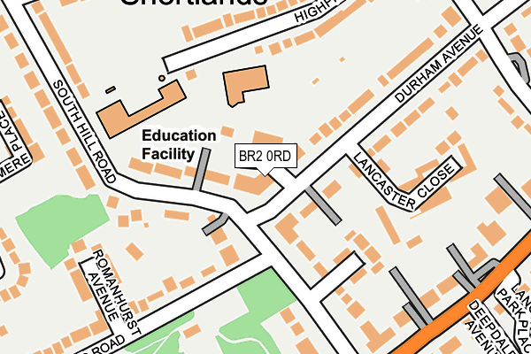 BR2 0RD map - OS OpenMap – Local (Ordnance Survey)