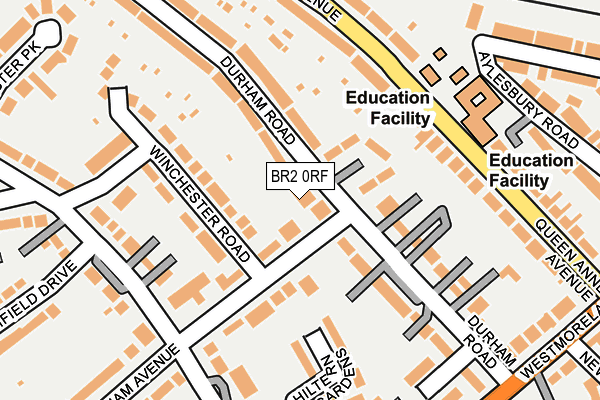 BR2 0RF map - OS OpenMap – Local (Ordnance Survey)