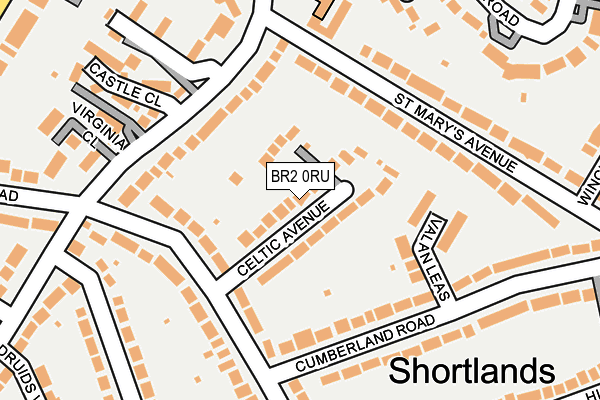 BR2 0RU map - OS OpenMap – Local (Ordnance Survey)