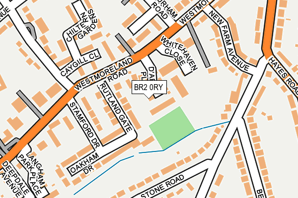 BR2 0RY map - OS OpenMap – Local (Ordnance Survey)