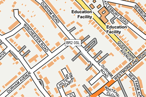 BR2 0SL map - OS OpenMap – Local (Ordnance Survey)