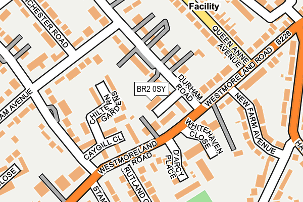 BR2 0SY map - OS OpenMap – Local (Ordnance Survey)