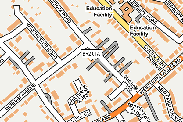 BR2 0TA map - OS OpenMap – Local (Ordnance Survey)