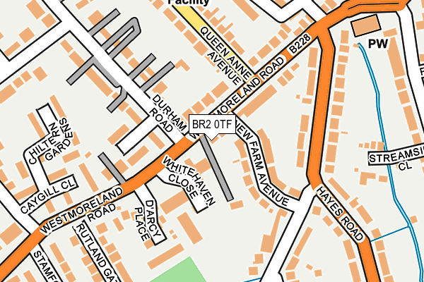 BR2 0TF map - OS OpenMap – Local (Ordnance Survey)