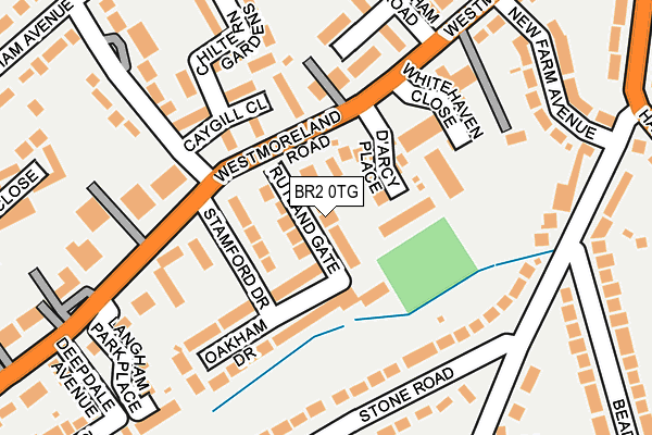 BR2 0TG map - OS OpenMap – Local (Ordnance Survey)