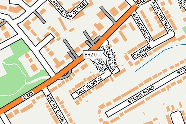 BR2 0TJ map - OS OpenMap – Local (Ordnance Survey)