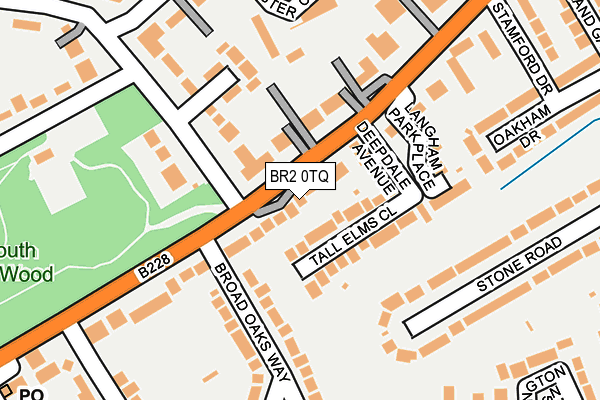 BR2 0TQ map - OS OpenMap – Local (Ordnance Survey)