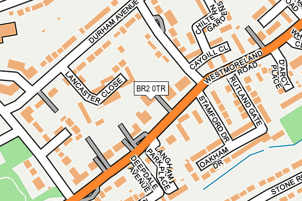 BR2 0TR map - OS OpenMap – Local (Ordnance Survey)