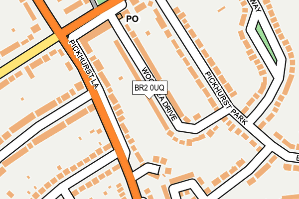 BR2 0UQ map - OS OpenMap – Local (Ordnance Survey)