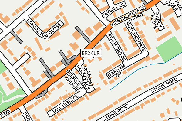 BR2 0UR map - OS OpenMap – Local (Ordnance Survey)