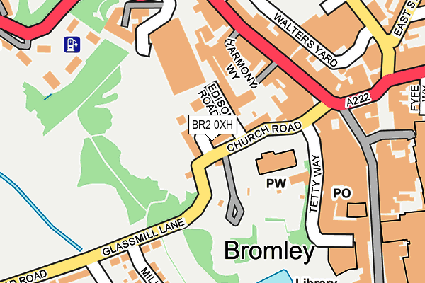 BR2 0XH map - OS OpenMap – Local (Ordnance Survey)