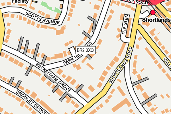 BR2 0XQ map - OS OpenMap – Local (Ordnance Survey)