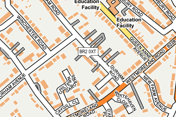 BR2 0XT map - OS OpenMap – Local (Ordnance Survey)