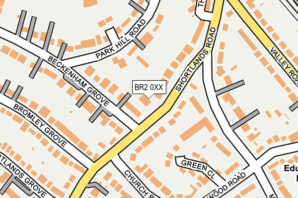 BR2 0XX map - OS OpenMap – Local (Ordnance Survey)