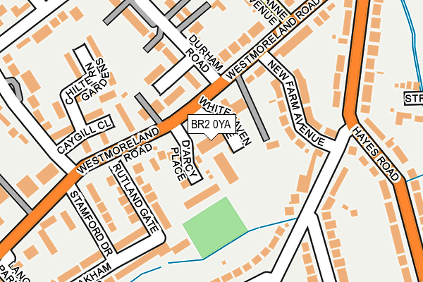 BR2 0YA map - OS OpenMap – Local (Ordnance Survey)