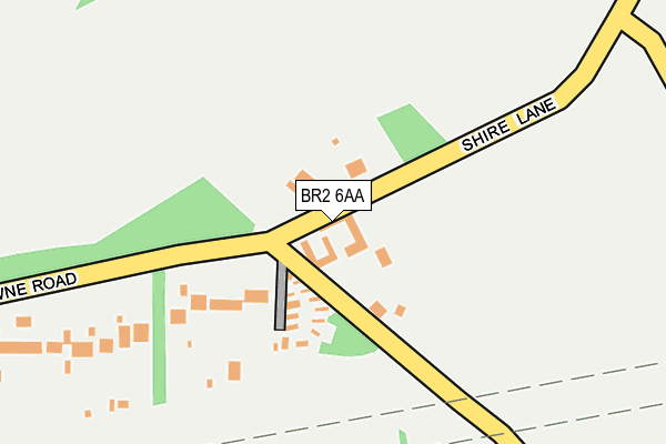 BR2 6AA map - OS OpenMap – Local (Ordnance Survey)