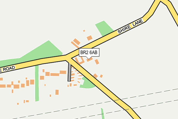 BR2 6AB map - OS OpenMap – Local (Ordnance Survey)