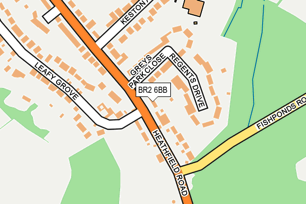 BR2 6BB map - OS OpenMap – Local (Ordnance Survey)