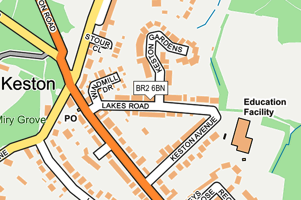 BR2 6BN map - OS OpenMap – Local (Ordnance Survey)