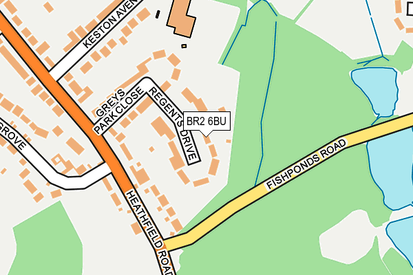 BR2 6BU map - OS OpenMap – Local (Ordnance Survey)