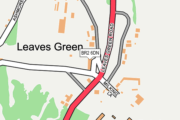 BR2 6DN map - OS OpenMap – Local (Ordnance Survey)