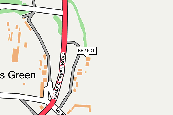 BR2 6DT map - OS OpenMap – Local (Ordnance Survey)