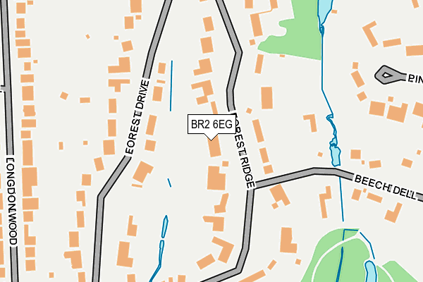 BR2 6EG map - OS OpenMap – Local (Ordnance Survey)