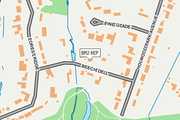 BR2 6EP map - OS OpenMap – Local (Ordnance Survey)