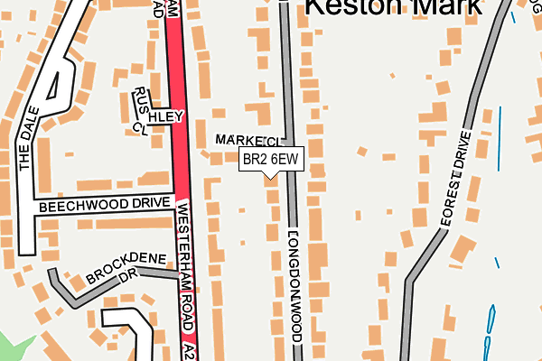 BR2 6EW map - OS OpenMap – Local (Ordnance Survey)