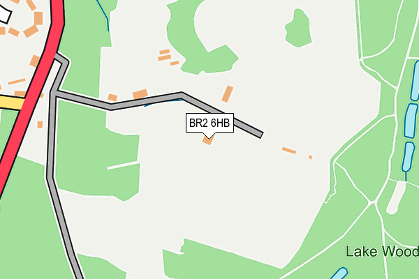 BR2 6HB map - OS OpenMap – Local (Ordnance Survey)