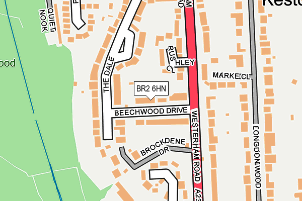 BR2 6HN map - OS OpenMap – Local (Ordnance Survey)