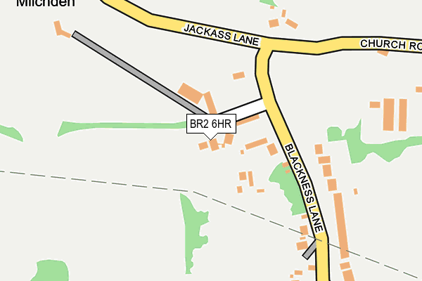 BR2 6HR map - OS OpenMap – Local (Ordnance Survey)