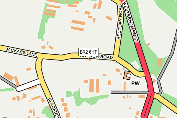 BR2 6HT map - OS OpenMap – Local (Ordnance Survey)