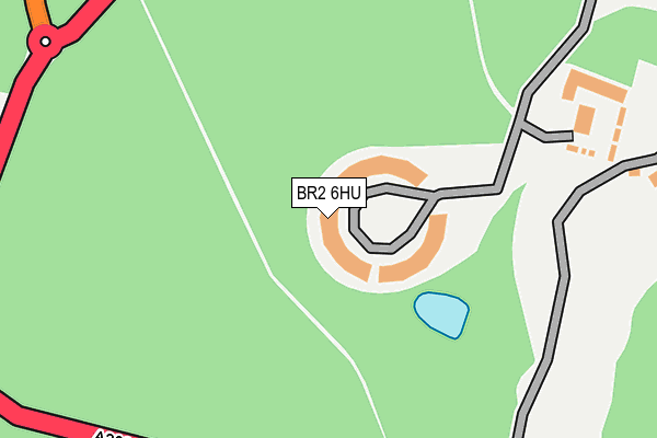 BR2 6HU map - OS OpenMap – Local (Ordnance Survey)
