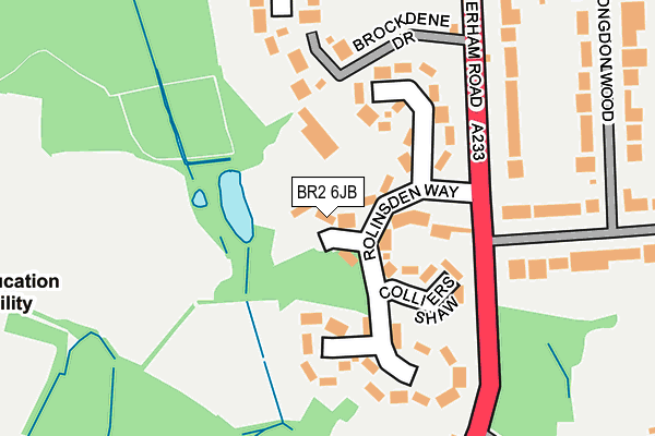 BR2 6JB map - OS OpenMap – Local (Ordnance Survey)