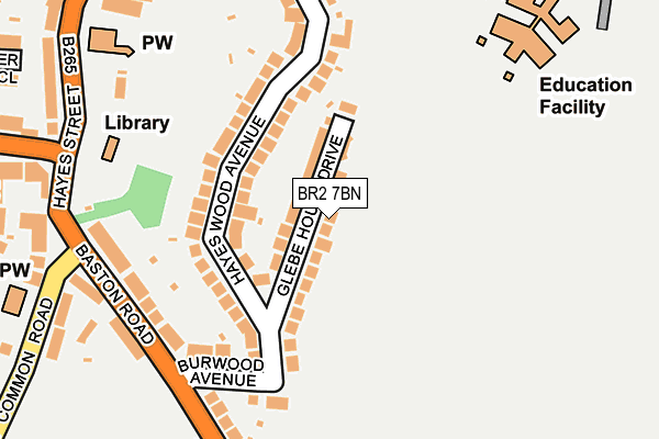 BR2 7BN map - OS OpenMap – Local (Ordnance Survey)