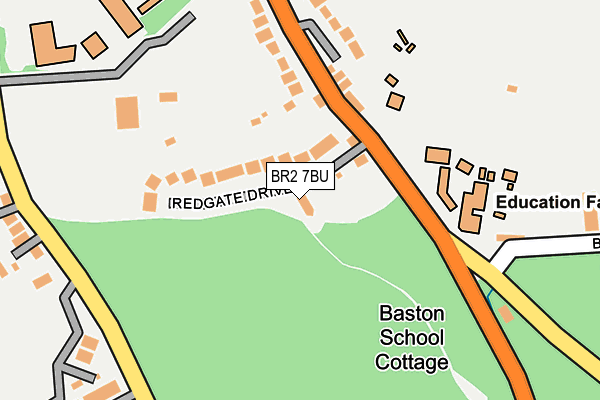BR2 7BU map - OS OpenMap – Local (Ordnance Survey)