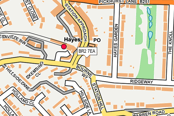 BR2 7EA map - OS OpenMap – Local (Ordnance Survey)