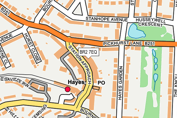 BR2 7EQ map - OS OpenMap – Local (Ordnance Survey)