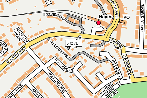 BR2 7ET map - OS OpenMap – Local (Ordnance Survey)