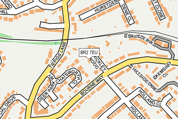 BR2 7EU map - OS OpenMap – Local (Ordnance Survey)