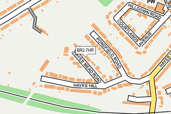 BR2 7HR map - OS OpenMap – Local (Ordnance Survey)