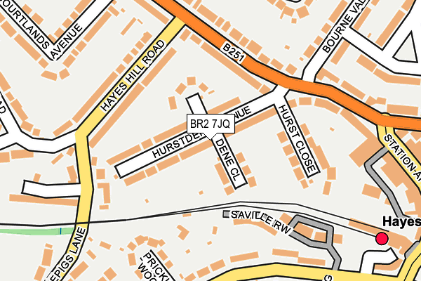 BR2 7JQ map - OS OpenMap – Local (Ordnance Survey)