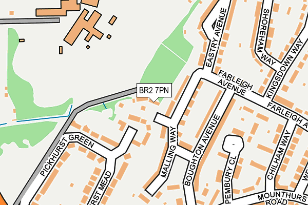 BR2 7PN map - OS OpenMap – Local (Ordnance Survey)
