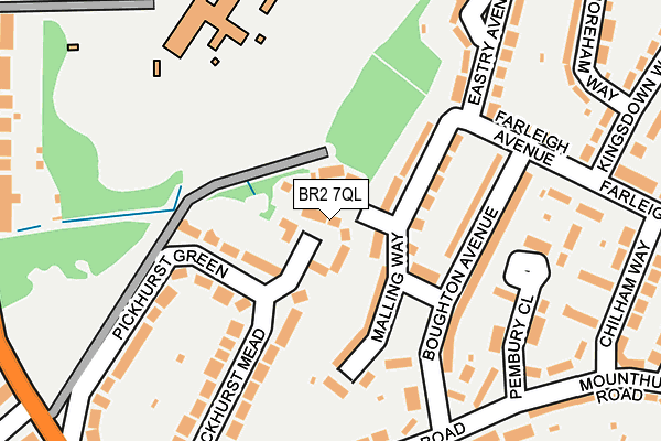 BR2 7QL map - OS OpenMap – Local (Ordnance Survey)